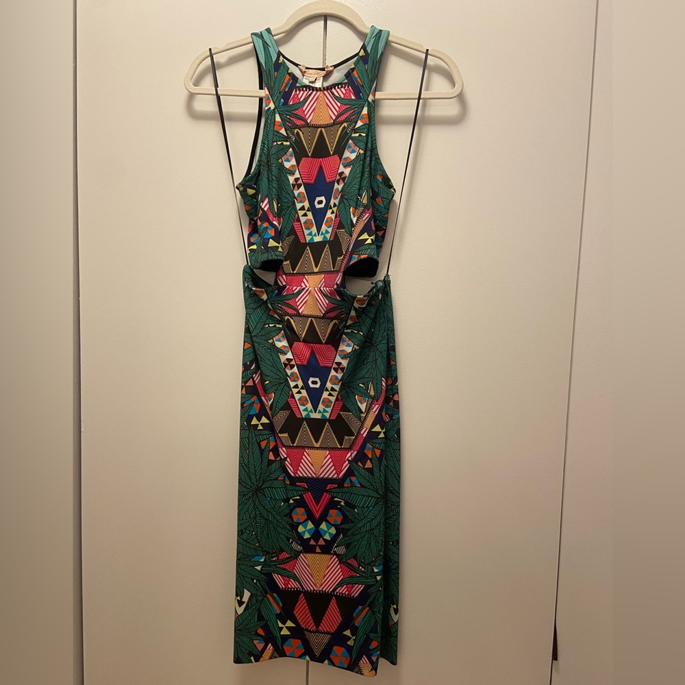 Mara Hoffman Ponte Cutout Midi Dress Maristar Green